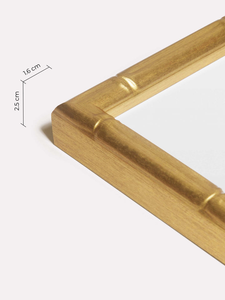 Bamboo Frame, Gold, 50x70 cm - Close-up view