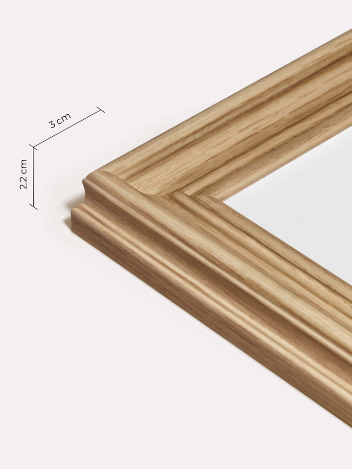 Decorative Frame, Oak, 30x40 cm - Close-up view